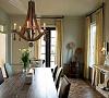 Rustic and elegance transform this Italian farmhouse Dining Room.